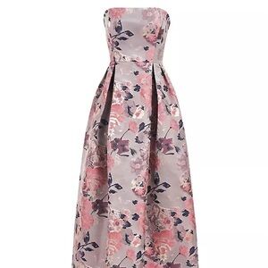 New and unaltered Kay Unger Hera Floral Gown